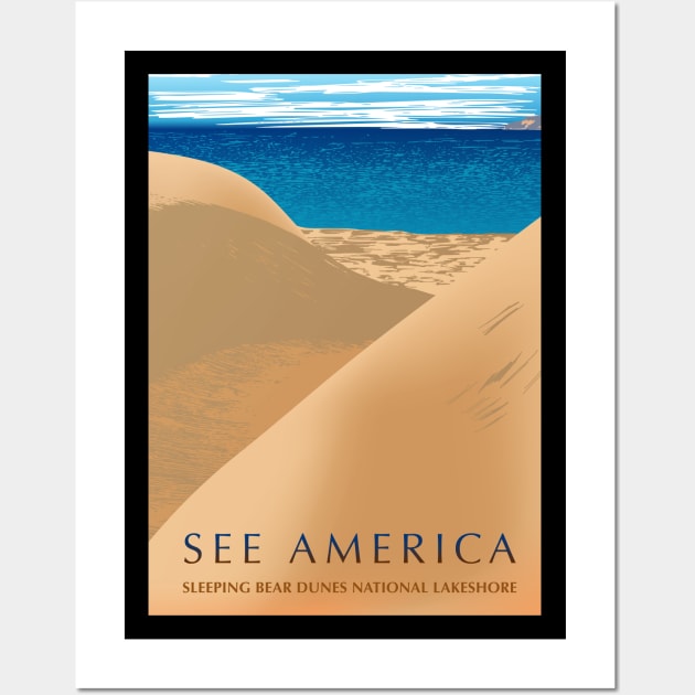 See America Sleeping Bear Dunes National Lakeshore Wall Art by mafmove